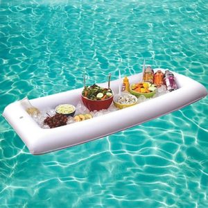 buffet hinchable para piscina