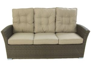 sofa jardin 3 personas color chocolate barato 