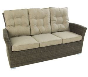 sofa jardin 3 plazas color chocolate barato online