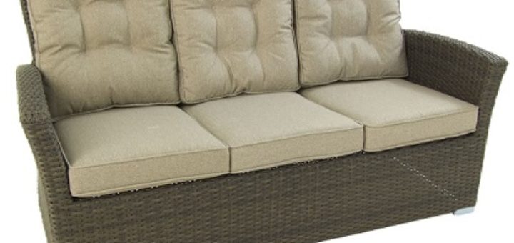 sofa jardin 3 plazas color chocolate barato online