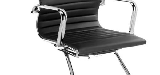 comprar silla confdente negra de piel precio mas barato online