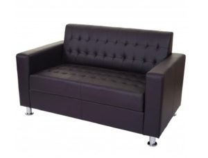comprar sofa 2 plazas cumbia piel marron precio barato online