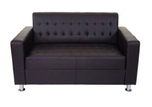 comprar sofa 2 plazas piel capitone precio barato chollo