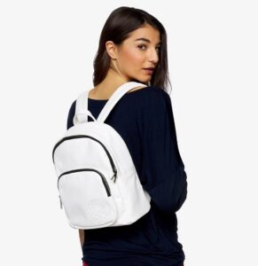 comprar mochila benetton mujer blanca precio barato online